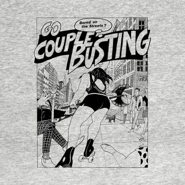 Couple Busting Retro Vintage Lesbian Gay LGBT by WearingPride